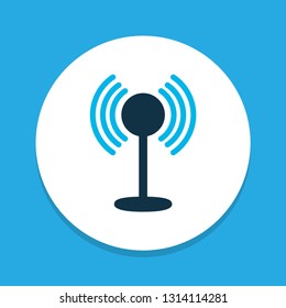 Access point icon colored symbol. Premium quality isolated hotspot element in trendy style.