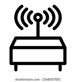 Access point icon with simple and line style