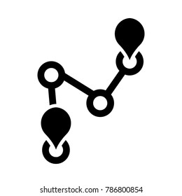 access point, map,navigation,timeline, vector line icon, logo , symbol , mobile app , sign, illustration on background