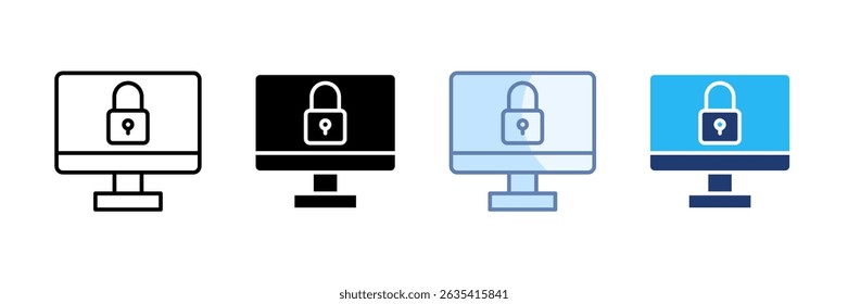 Access Portal Icon Set Multiple Style Collection