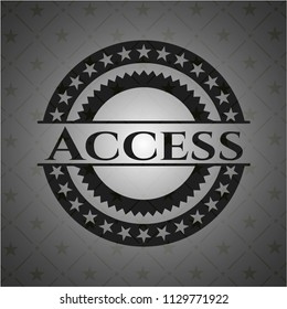 Access realistic black emblem