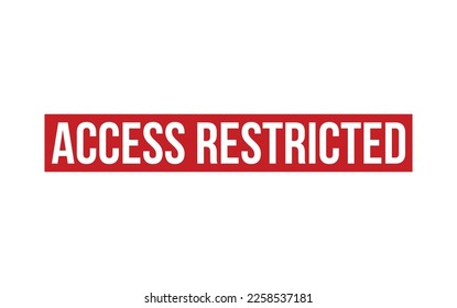 Access restricted Rubber Stamp Seal Vector