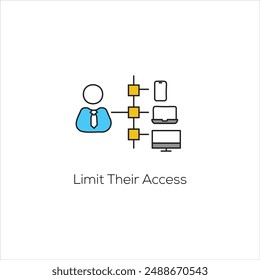 Access Restriction Icon, Limit Access Icon