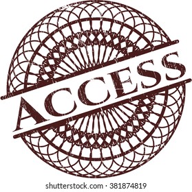 Sello de goma de acceso