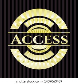 Access shiny badge. Vector Illustration. Detailed.