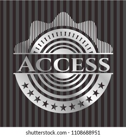  Access silver badge or emblem