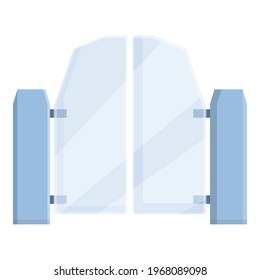 Access smart gate icon. Cartoon and flat of Access smart gate vector icon for web design isolated on white background