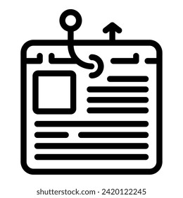 Access social email icon outline vector. Hacker attack. Data network