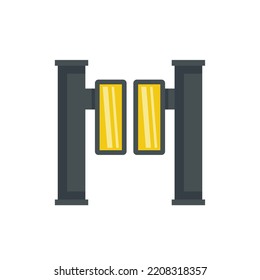 Icono de torniquete de acceso. Ilustración plana del icono del vector del torniquete de Access aislado en fondo blanco