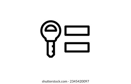 access vector icon black and white background out line style eps8