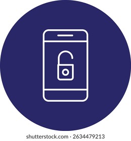 Access Vector Line Circle Icon Design