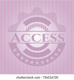 Access vintage pink emblem