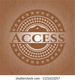 Access wood signboards