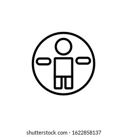 accessibility icon design line style. Perfect for application, web, logo and presentation template