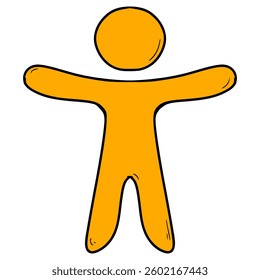 accessibility icon illustration hand drawn isolated vector