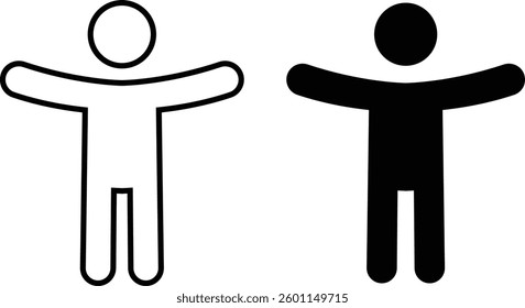 Accessibility icon set. Simple accessibility vector illustration. Universal access symbol isolated on transparent background. Blind disability people or visually impaired access the web buttons.