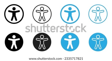 Accessibility icon set. Universal accsess vector symbol. [[stock_photo]] © 