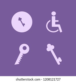 accessibility icon. accessibility vector icons set disabled sign and key