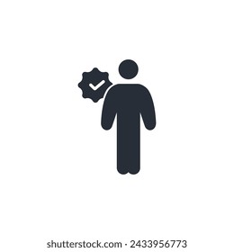 accessibility icon. vector.Editable stroke.linear style sign for use web design,logo.Symbol illustration.