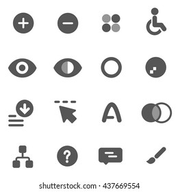 Accessibility Icons And Color Correction