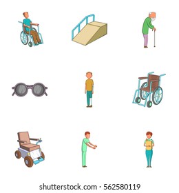 Accessibility Icons Set Cartoon Illustration 9 Stock Vector (Royalty ...