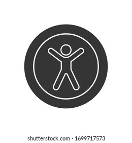 Accessibility Line Icon Universal Access Vector Icon