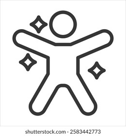 Accessibility Outline Icon Vector Illustration