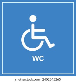 accessibility sign Blue | Wheelchair icon |Accessibility parking