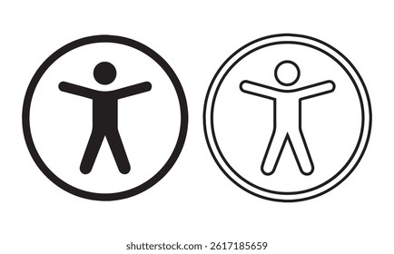 Accessibility sign transparent png. vector eps file