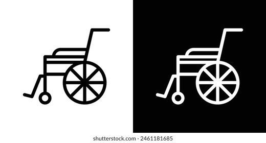 Accessibility Wheelchair Icon Set. Mobility Support Vector Symbol.
