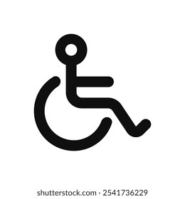 accessibility_symbol icon. Simple vector sign