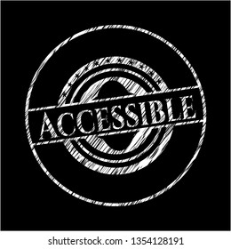 Accessible chalk emblem