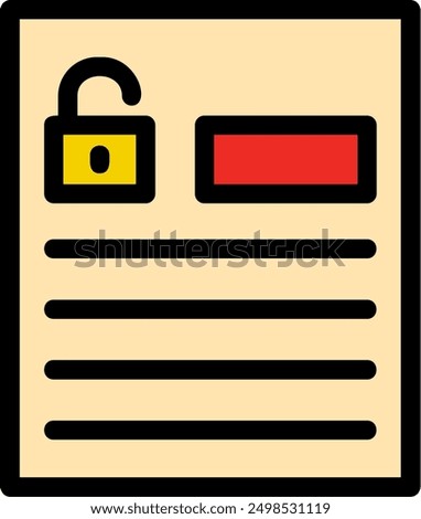 Accessible forms Line Filled Vector Icon Design