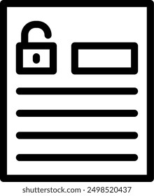 Accessible forms Line Vector Icon Design