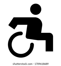 Accessible forward icon vector illustration isolated on white background.