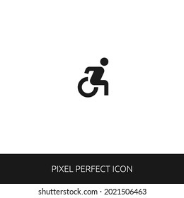 Accessible Forward Pixel Perfect Icon for Web, App, Presentation. editable outline style. simple icon vector eps 10