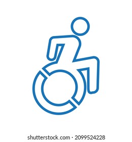 Accessible icon design vector Idea for print and web use.