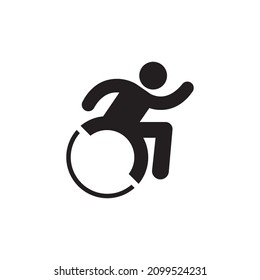 Accessible icon design vector Idea for print and web use.