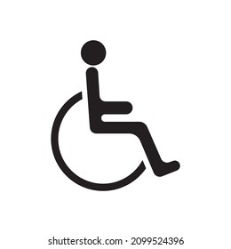Accessible Symbol Design Vektorgrafik Idee für Print und Web-Nutzung.