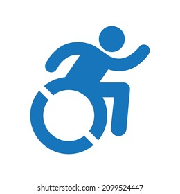 Accessible icon design vector Idea for print and web use.