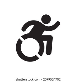 Diseño de icono accesible vectorial Idea para uso impreso y web.