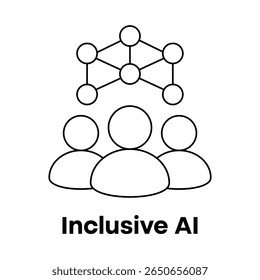 Accessible and Inclusive Tech for All Icon with editable stroke