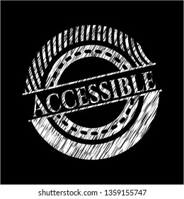 Accessible written on a blackboard