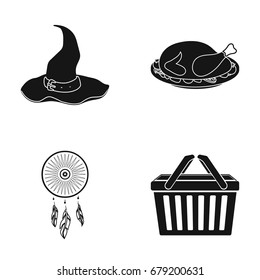 accessories, cafe, restaurant and other web icon in black style.Products, carrying, tools, icons in set collection.