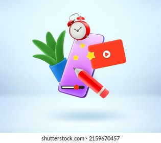 Accesorios de artista digital. 3.ª ilustración vectorial
