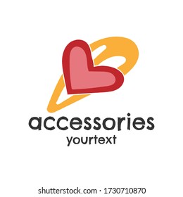 accessories hand drawn logo design. funny icon