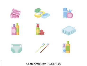 Accessories and hygiene items set