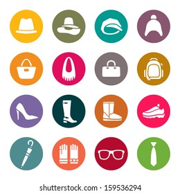 Accessories icon set