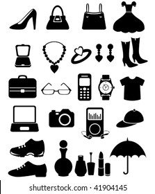 Accessories icon set