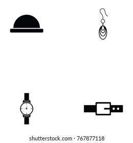 accessories icon set